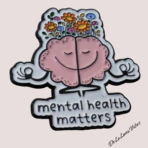 3/$12 "Mental Health Matters" Enamel Pin.